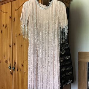 Pale pink sequence dress